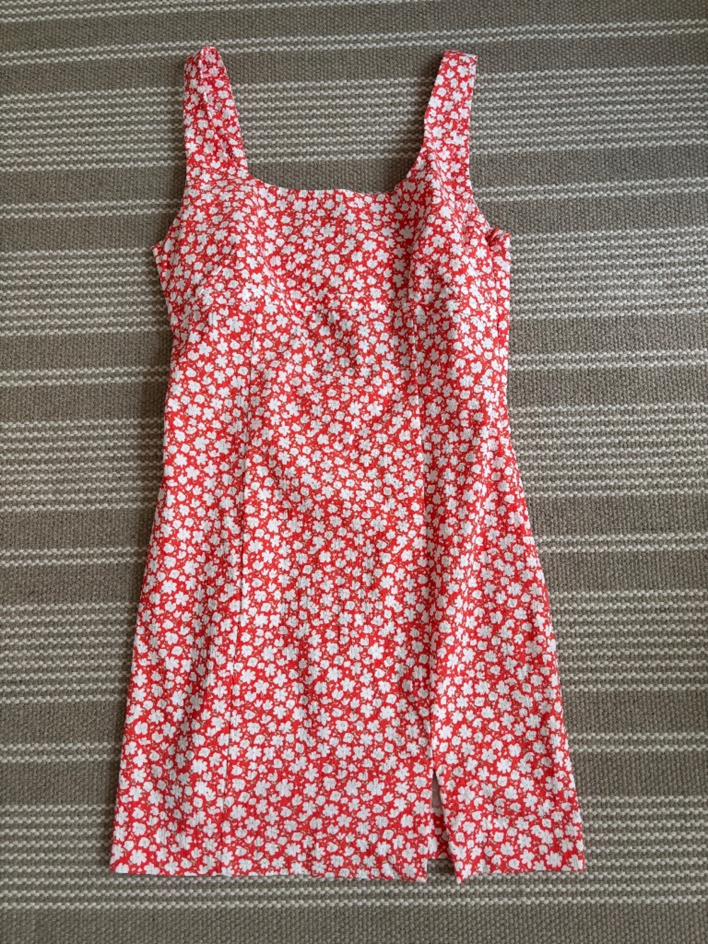 MNG by Mango Orange Floral Mini Dress